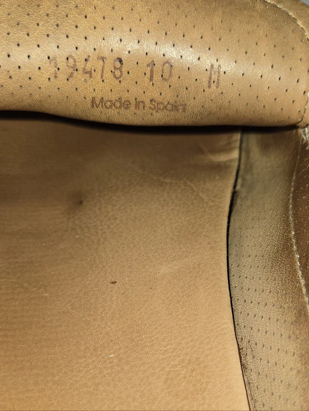 Magnanni  Leather Lace-Up Shoes Light Brown  Size 10 M, retails For $499.00